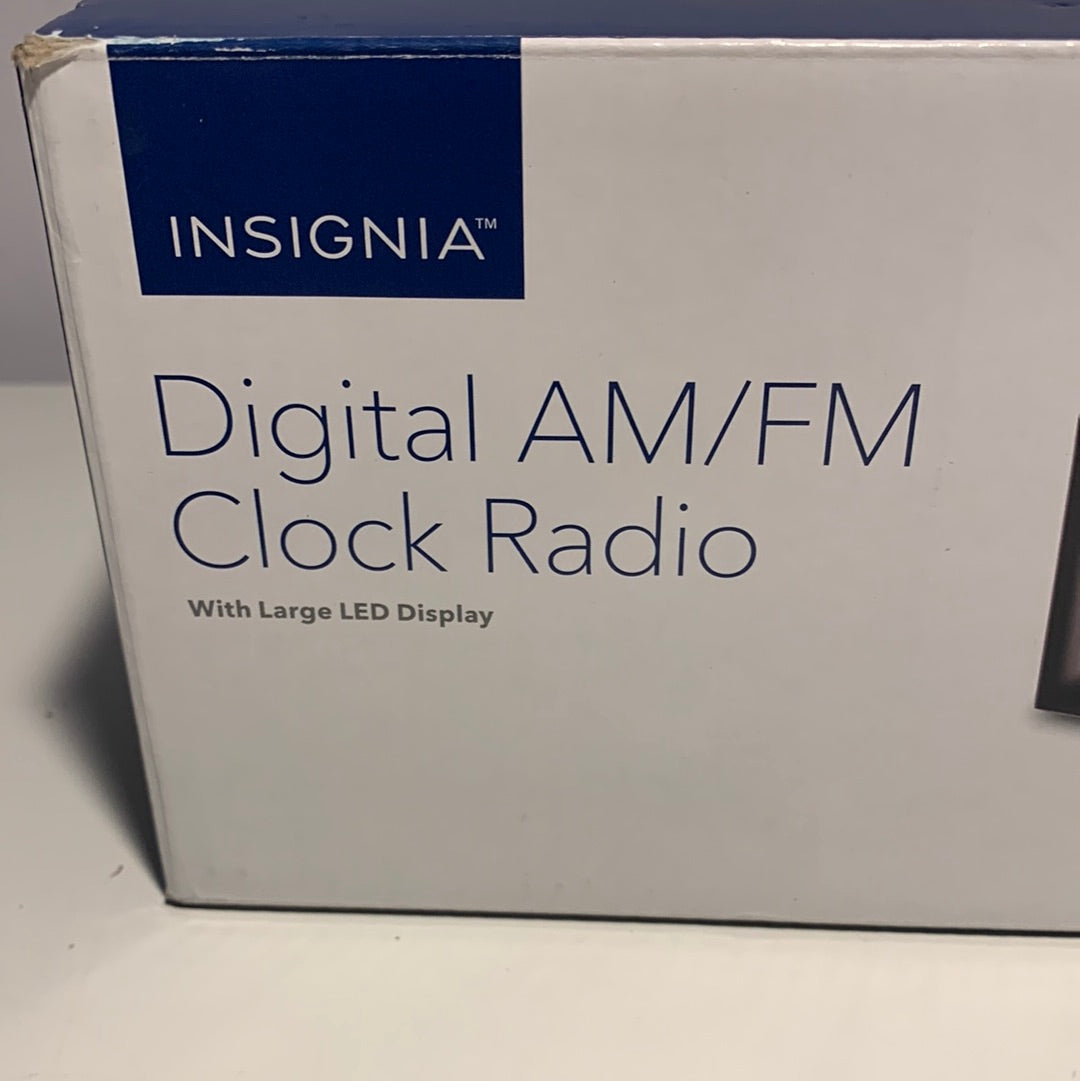 Insignia - Digital AM/FM Dual-Alarm Clock - Black