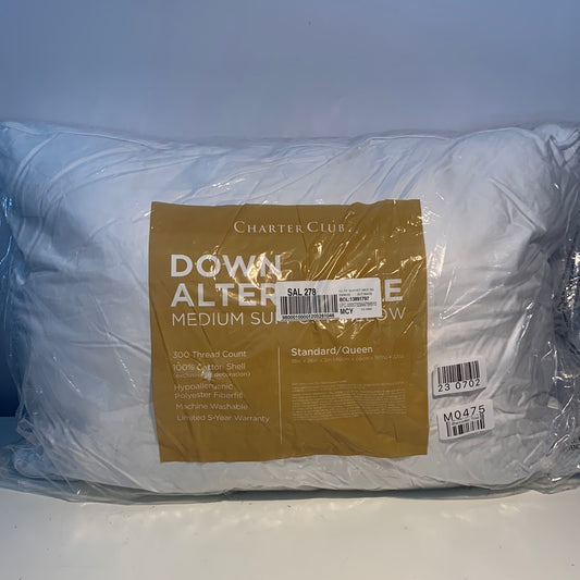 CHARTER CLUB Gusseted Medium Density Pillow, Standard/Queen