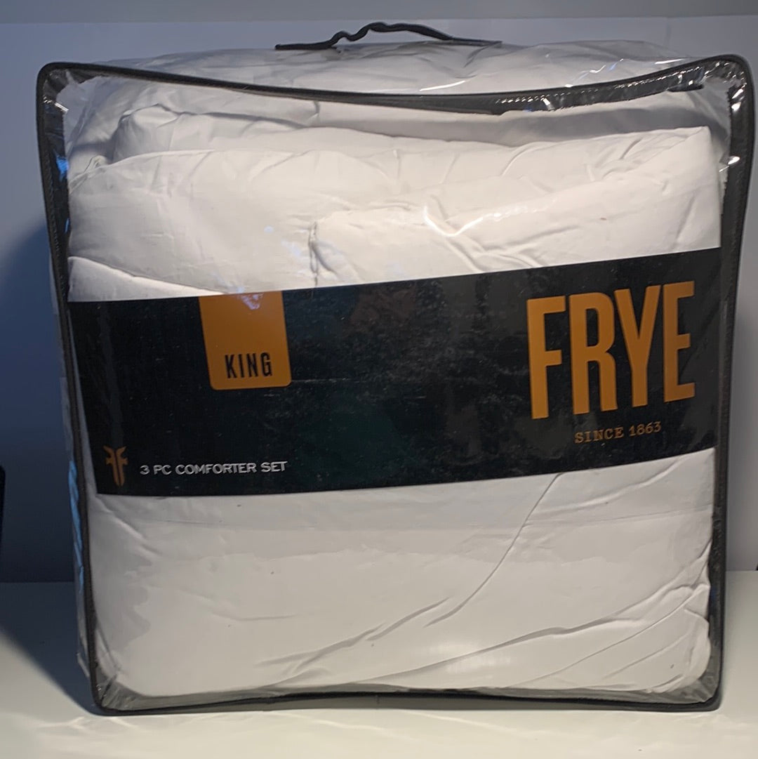 Frye Denim 3 Piece Comforter Set, King Bedding