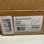 Kwikset 730LSLSQT Lisbon Privacy Door Lever Set with Square Rose Matte Black Leverset Privacy