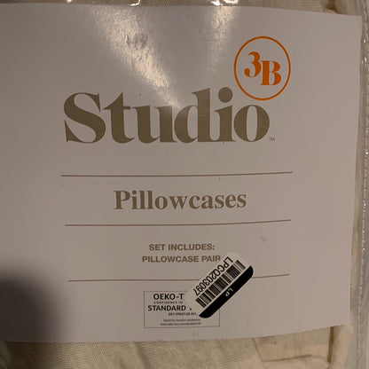 Studio 3B Jersey Standard Pillowcases in Heather Cream (Set of 2)