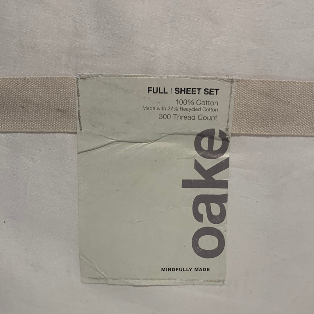 Oake Ethicot 4 Pc. Sheet Set, Full White