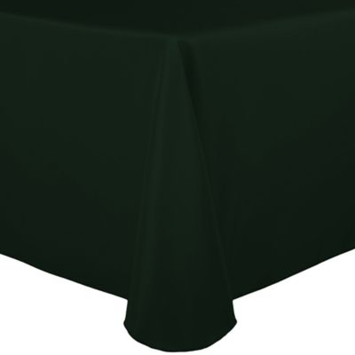 Basic Polyester 90" X 156" Oblong Tablecloth in Fores